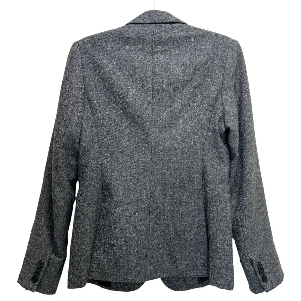 Veronica Beard Wool Two Button Front Dickey Jacket Blazer in Grey Size 2 - Picture 4 of 6